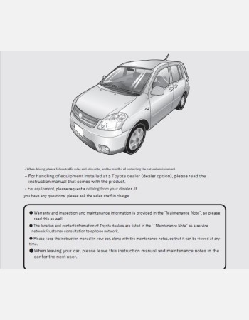 toyota raum 2010-2011 owners manual